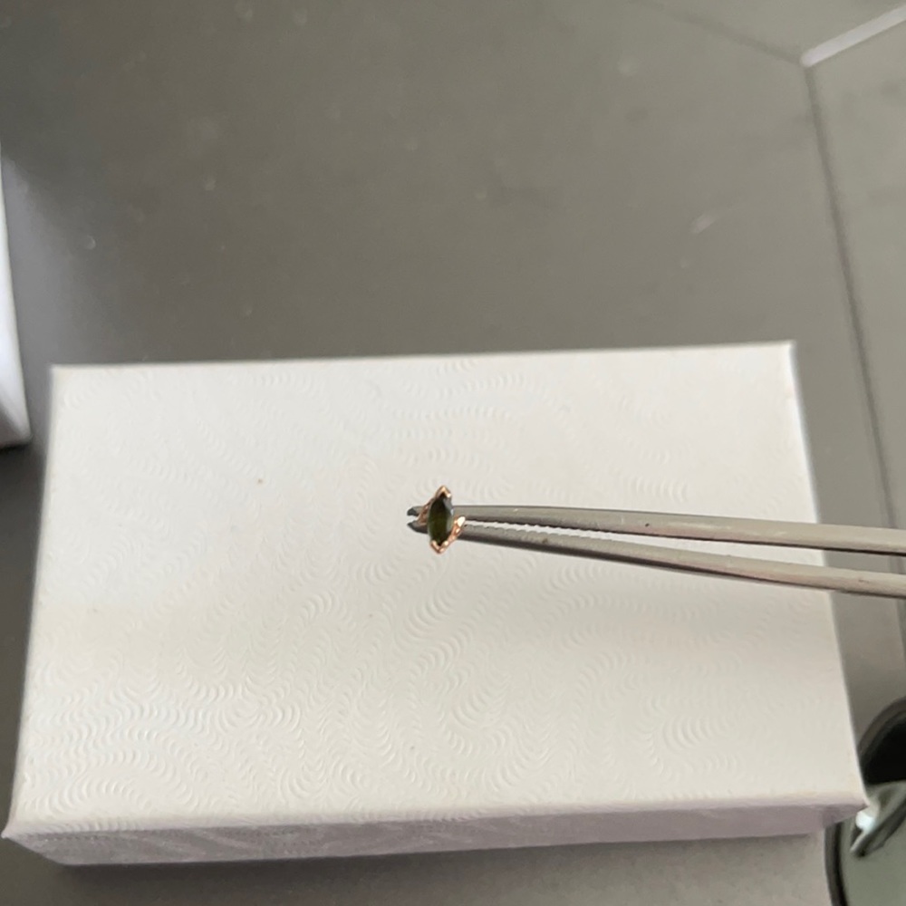 BVLA beaded marquis green tourmaline